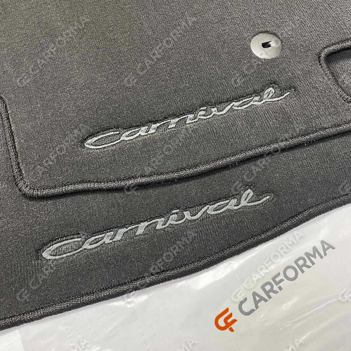 Ворсовые коврики на KIA Carnival IV 7 мест без оттоманок 2020&nbsp;-&nbsp;2026 в Новокузнецке