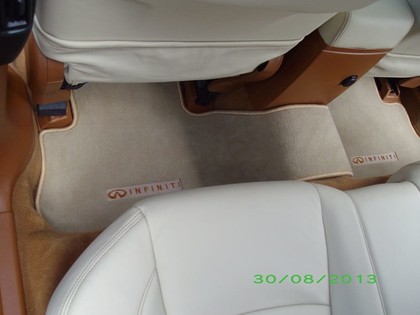 Ворсовые коврики на Infiniti FX I 2003 - 2008 в Новокузнецке
