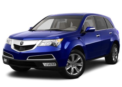 Ворсовые коврики на Acura MDX II 2006 - 2013 в Новокузнецке