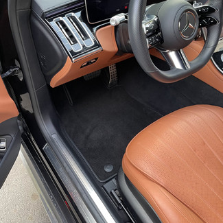 Ворсовые коврики на Mercedes S (W223, V223) 2020 - 2025 в Новокузнецке