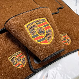 Ворсовые коврики на Porsche Cayenne III 2017 - 2025 в Новокузнецке