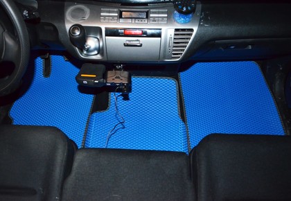 Ворсовые коврики на Honda FR-V 2004 - 2009 в Новокузнецке