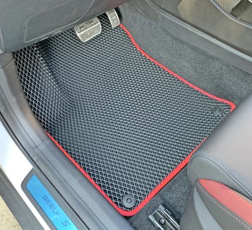 Ворсовые коврики на Geely Coolray 2018 - 2025 в Новокузнецке