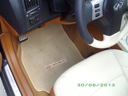 Ворсовые коврики на Infiniti FX I 2003 - 2008 в Новокузнецке