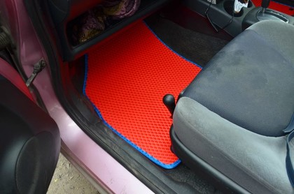 Ворсовые коврики на Honda Fit I 2001 - 2007 в Новокузнецке