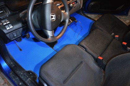 Ворсовые коврики на Honda FR-V 2004 - 2009 в Новокузнецке