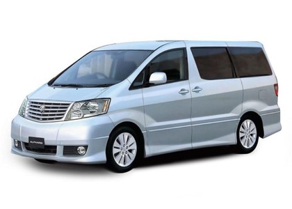 Ворсовые коврики на Toyota Alphard (H10) 2002 - 2008 в Новокузнецке