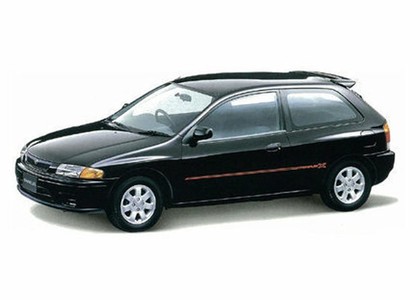 Ворсовые коврики на Mazda Familia (BH) 1994 - 1999 в Новокузнецке